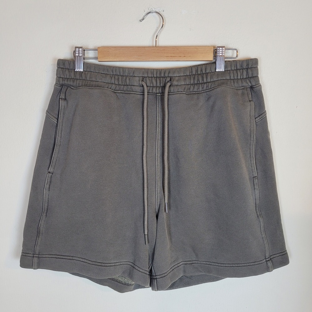 Abercrombie & Fitch Shorts Med Gray Relaxed Soft A&F Essentials Fleece Cozy NEW